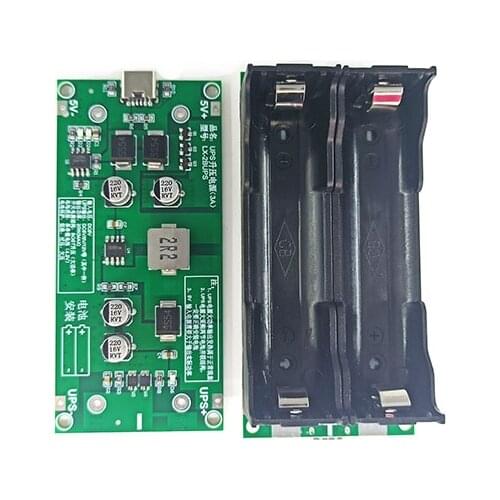 3a High-power UPS18650 Lithium Battery Boost Charging 5V12V While Charge and Discharge UPS Uninterruptible Power Supply Module
