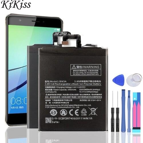 For Xiao Mi Phone Battery BM3A For Xiaomi Mi Note 3 Note3 Replacement Battery 3300mAh BM 3A