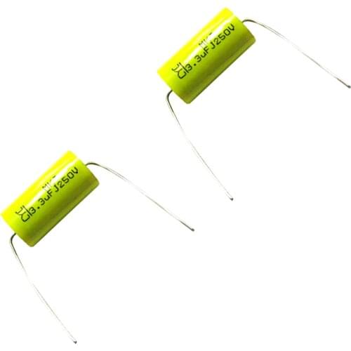 2pcs 3.3uF 250V Speaker Frequency Capacitor for Audio Crossover Amplifier