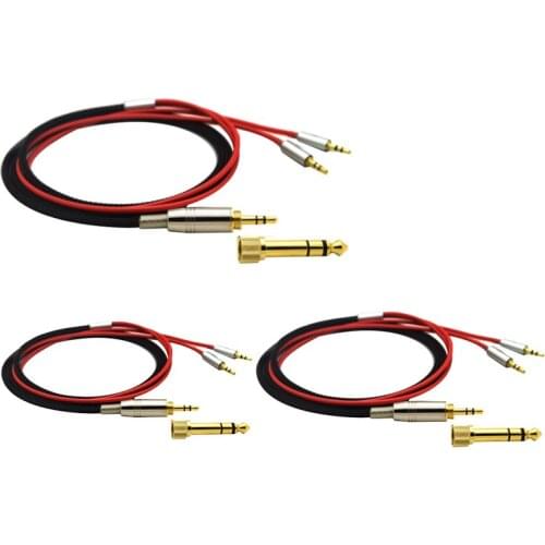 For Hifiman HE400S HE-400I HE560 V2 Replacement Cable Headphone 3.5mm Male 6.35mm to 2X 2.5mm Male Audio HIFI Cord