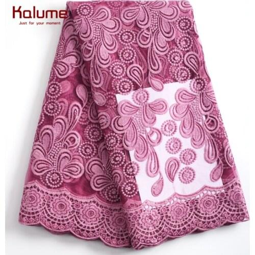 Kalume Sequins African Milk Silk Lace Fabric Onion French Milk Silk Lace Fabric High Quality Nigerian Tulle Lace For Party 2235