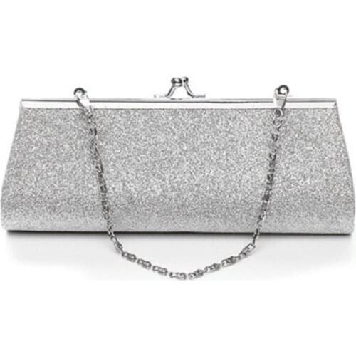 Hot sale Women Glitter Clutch Purse Evening Party Wedding Banquet Handbag Shoulder Bag
