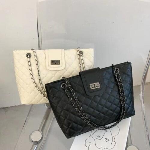 Fashion Women Lingge Chain Shoulder Crossbody Bag Luxury Designer Handbag Tote Bag Large Capacity Lock Shopping Bags bolso mujer
