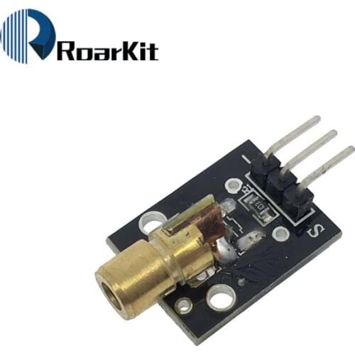 KY-008 650nm Laser sensor Module 6mm 5V 5mW Red Laser Dot Diode Copper Head for Arduino