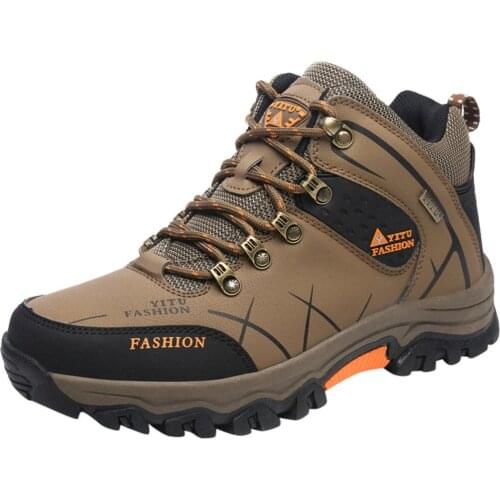 Sotetily Mens Outdoor Mesh Hiking Shoes trekking Large Size Breathable Non-Slip Lace-Up Climbing Sneakers hombre Dropship #0610