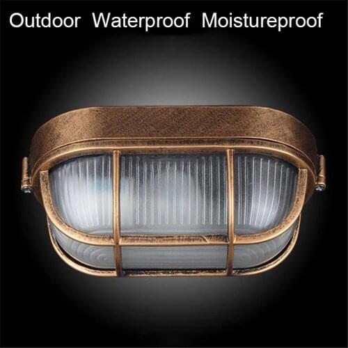 Outdoor Retro Vintage Wall Light Explosion-proof Waterproof Porch lighting E27 Ceiling Lamp cicilighting Luminaria De Teto
