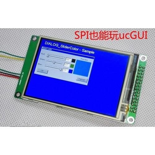 3.5 inch SPI TFT LCD Resistive Touch Screen with Adapter Board RM68140 Drive IC 8/9/16/18Bit/ RGB Interface 480*320