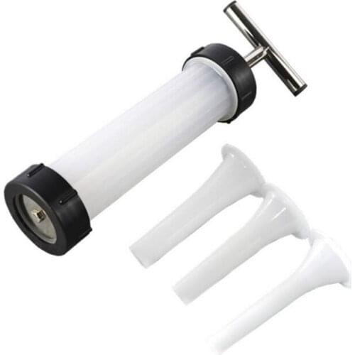 Manual Sausage Maker Syringe Meat Fillers Machine Nozzle Sausage Meat Stuffer Sausage Filler Machines Funnel Kitchen RY1062