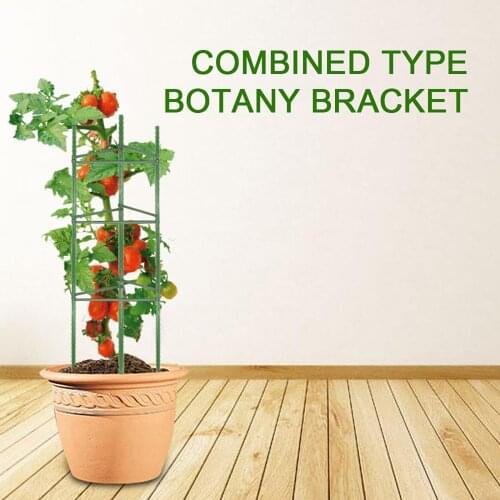 Garden Tomato Cages Solid Color Vertical Vegetable Trellis Climbing Plants Stakes Convenience Supports for Patio