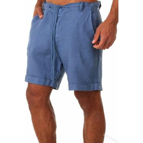 Summer Cotton Linen Shorts Mens Casual Comfortable Breathable Sports Shorts Home Short Male Fashion Style Bermuda Beach Short