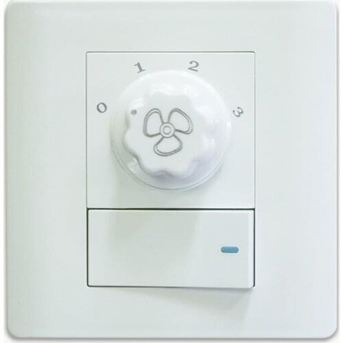 Modern Concise Retro Fan lamp speed controller governor Domestic double switch panel