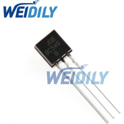 100PCS BC549 triode transistor TO-92 0.1A 30V NPN bc549