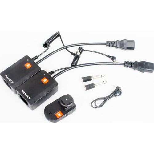 WanSen Universal AC-04 4 Channels Wireless 1 Transmitter + 2 Receivers Radio Studio Flash Trigger Set for Strobe