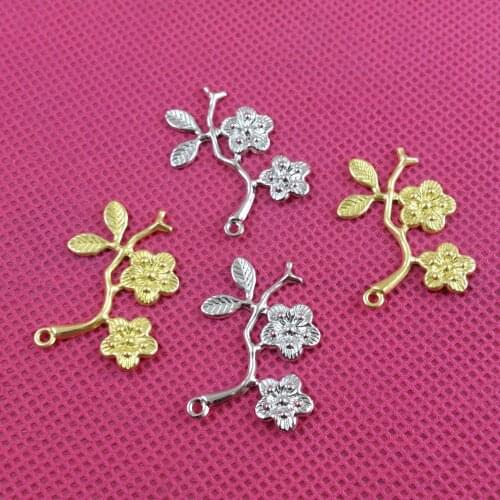 10pcs 20x30mm diy jewelry material brass costume headdress hairpin accessories pure copper sheet apricot flower bran