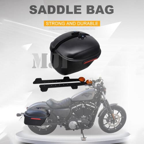 Motorcycle Hard Bags Saddlebags & Heavy Duty Mounting Kit Fit For Harley Street XG500 XG750 2014-2020