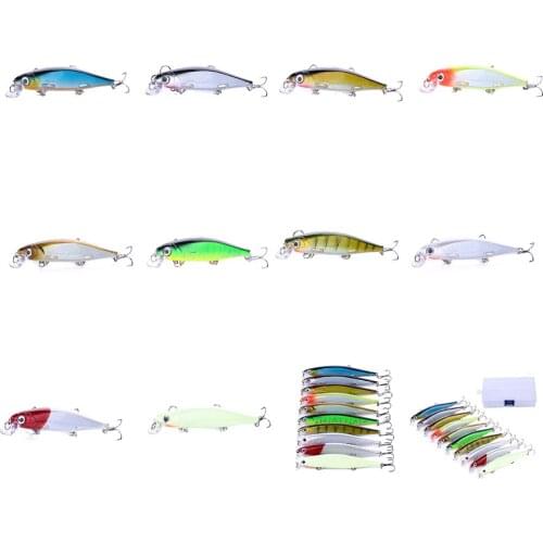 1pcs/10pcs 11cm 3D Eyes Artificial Fishing Baits Plastic Simulation Swimbait Saltwater Wobblers Bait