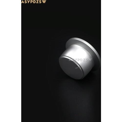 1 PCS Aluminum Hat shape Matte silver 44*34*25 Power amplifier/DAC/Preamplifier Volume potentiometer knob