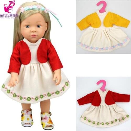 1 pcs dress for doll girl doll dress clothes reborn baby doll clothes for 16" or 18" 40cm doll dress up