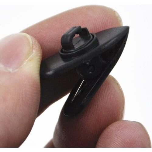 1pc Headphone Earphone Cable Cord Wire Lead Lapel Clip Nip Clamp Holder Black 1x Headphone Earphone Cable Cord Wire Lapel Clip