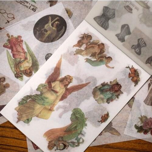 20page/book retail Retro nostalgic sticker series Modern Times/Renaissance Scrapbooking Lable stationeryDIY Diary