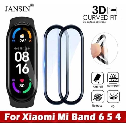 3D Protective Film for Xiaomi mi band 6 5 4 Watch film for Mi band6 Smart Watchband 4 5 Soft Screen Protector Film For mi band 6