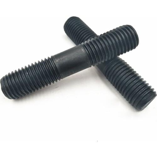 4pcs M8 carbon steel double head screw bolt rod bar home decoration screws bolts 30mm-70mm length