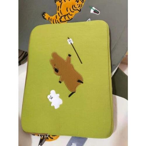 Tablet case laptop storage bag pouch Korea ins cute villain laptop bag 11/13/15 inch liner Girl Cute