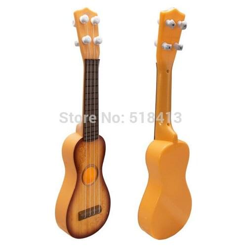 Children 4 String Guitars Simulation Childhood Educational Toys Baby Toy Mini Musician Instruments Can Play Guitar Plastic 2021