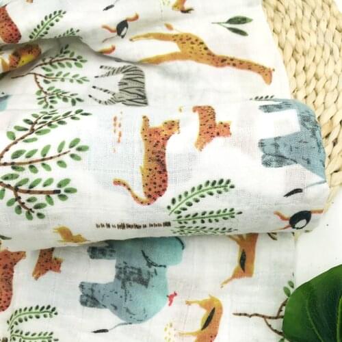 Muslin Baby Blankets 120X110cm Swaddle Blanket For Newborn 100% Cotton Swaddling Big Diaper Stroller Cover nest wrap