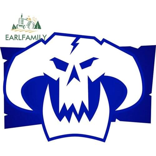EARLFAMILY 13cm x 9.2cm for Orc Dread Skullz Car Stickers Scratch Proof Refrigerator Decal Occlusion Scratch Car Styling