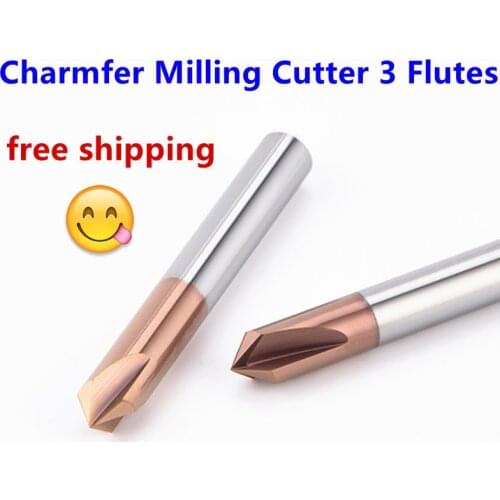 Chamfer Tools cnc Milling Cutter Carbide Corner Router Bit Chamfering End Mill Deburring Edges V Grove 90 Degree 3 Flutes