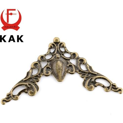 KAK Metal Angle Corner Brackets Gold Bronze 40mm Notebook Cover For Menus Pasting Box Photo Frame Furniture Decorative Protector