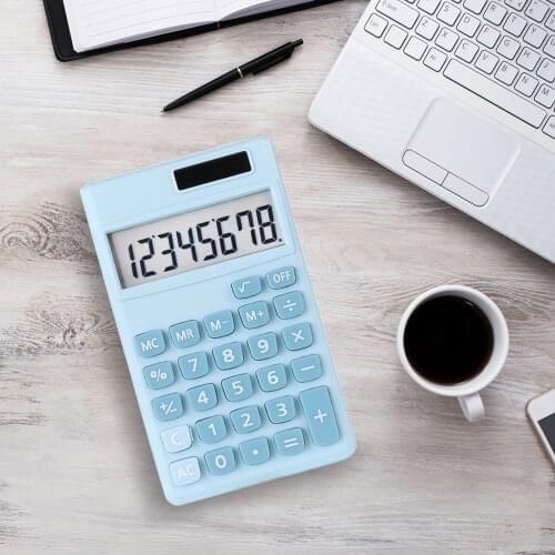 Mini Calculator 8 Digits Display ual Power Supply Cute Candy Calculadora Solar Hesap Calculatrice Portable Calculator