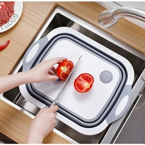 Multifunctional Folding Fruit Vegetable Wash Strainer Cutting Board все для кухни schneidbrett snijplank tabla de corte