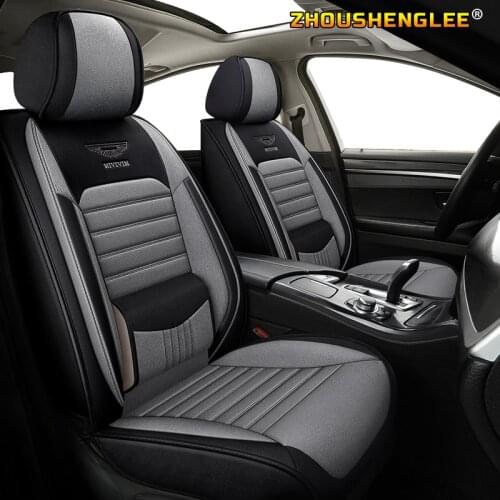 ZHOUSHENGLEE flax car seat covers For renault arkana megane 4 kangoo logan 2 duster logan laguna 2 espace twingo kaptur car prot