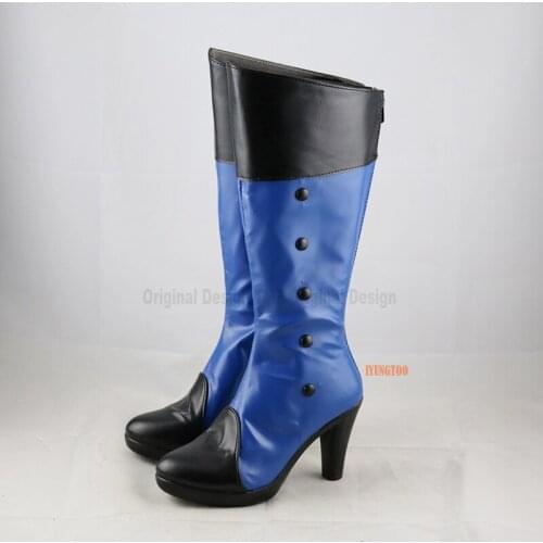 Black Butler Ciel Phantomhive Blue Characters Anime Costume Prop Cosplay Shoes Boots