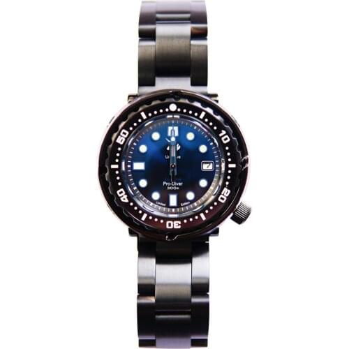 PROXIMA Dive Watches For Mens Tuna Men Automatic Watch 300m Waterproof Mechanical Wristwatches Luminous Sapphire NH35 Black