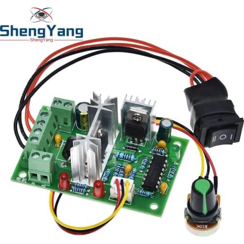 ShengYang 10V 12V 24V 36V PWM DC controller with Positive inversion switch PWM DC controller for DC motor speed controller 150W