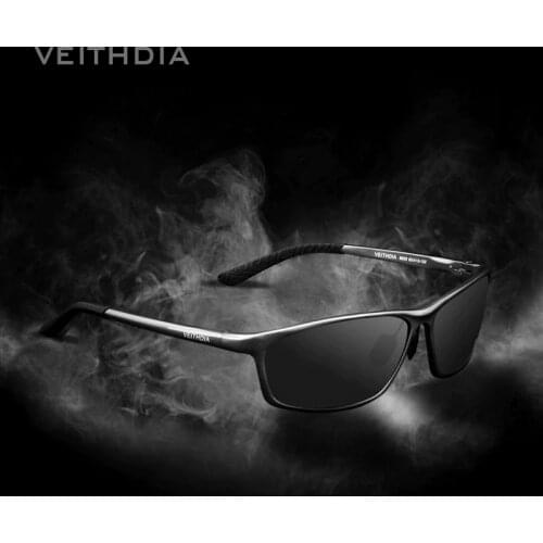 VEITHDIA Square Aluminum Polarized Sunglasses Men Sunglass Eyewear Accessories Men Driving Glasses Blue Sun Glasses shades 6520