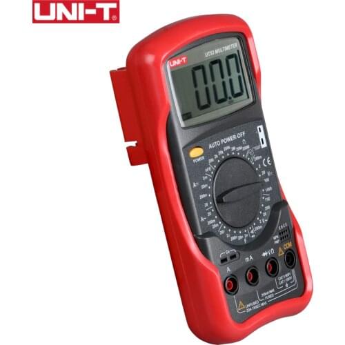 UNI-T UT53 Standard Digital Multimeters Resistance Measurement DC/AC Voltmeter Ammeter Ohmmeter Tester LCD Backlight