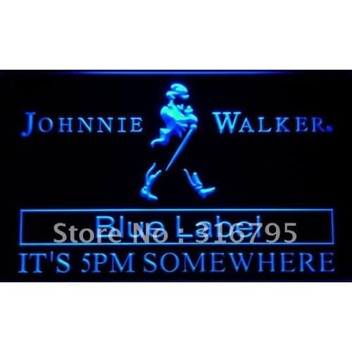 482 Its 5 pm Somewhere Johnnie Walke LED Neon Light Signs with On/Off Switch 20+ Colors 5 Sizes to choose