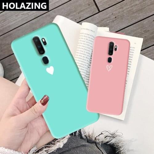 Candy Color Ultra Thin Matte Loving Case For OPPO A3s A7 A5s AX7 A5 A9 2020 A31 Phone Cases Cover Fundas