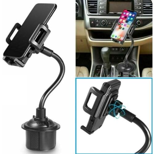 Universal Car Water Cup Seat Mount 360 Degree Rotary Mobile Phone Stand Holder 24BB