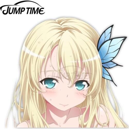 Jump Time Boku wa Tomodachi ga Sukunai Kashiwazaki Sena 10.2 Cute Anime Girl Peeker Vinyl Decal Window Waifu Car Stickers