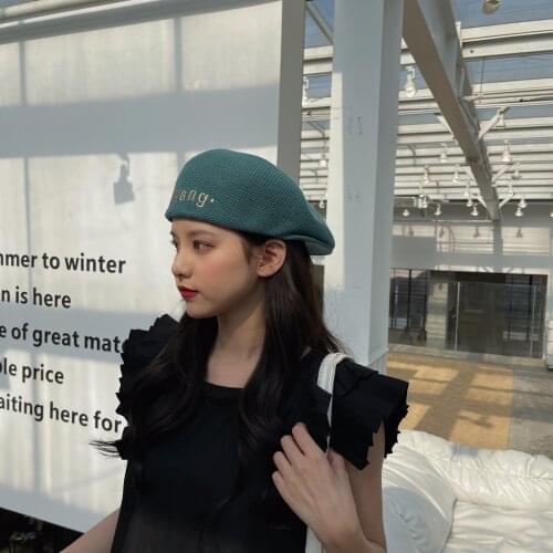 Women Vogue Berets Hat Girls Flat Art Cap Spring Autumn Painter Hat Octagonal Caps With Letter Outdoor Berets Street Style Femme