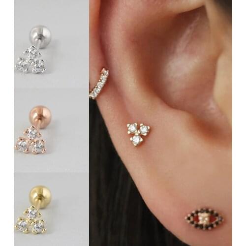 Woman Minimalist Glitter Star Mini Stud Earrings For Wedding Anniversary Party Gift 100% Plata De Ley 925 Pendiente Fine Jewelry