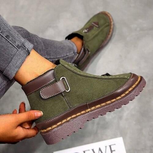 Women Winter Warm Loafers Ladies Short Plush Flats Female Solid Round Toe Casual Shoes Comfortable and Soft High Quality Boots