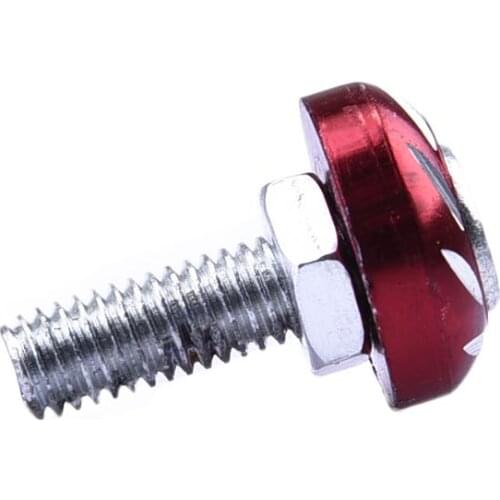 10PCS Decorative Color Screws License Plate Screws Nuts Bolts Motorcycles Color Chrome Plated Screw Cover Decor Screw Cap Parts