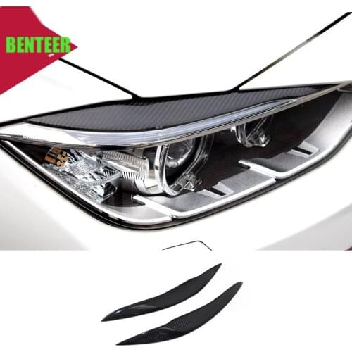2pcs Carbon fiber motorsport car eyebrown shell for 2013 to 2017 BMW 3 Series F30 318 320 330 335 2011 to 2017 5 series F10 520