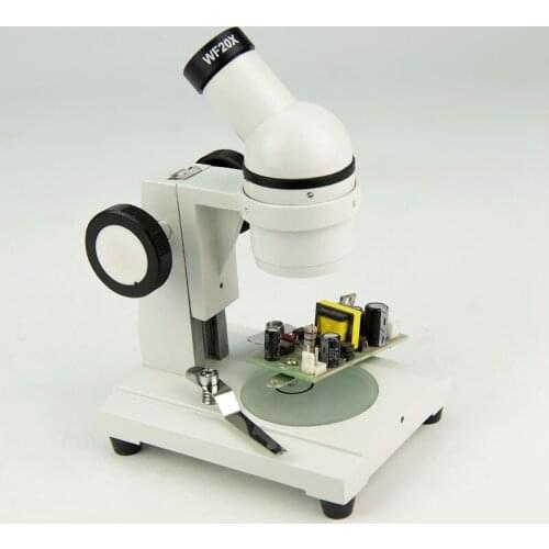 20X Monocular Head Medical Dissecting Microscope With 2x Objectives Lens